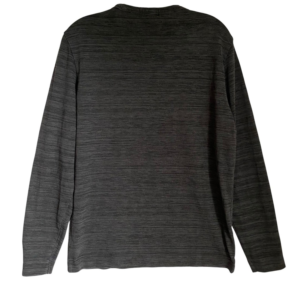 Theory Long Sleeve Top Men Size S Gray Knit Crewneck Casual Sports Outdoor - Picture 2 of 7